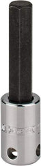 Proto - 3/8" Drive, 10mm Hex Bit Socket - 2-23/32" OAL, 1-5/8" Bit Length, Tethered - Apex Tool & Supply
