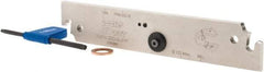 Iscar - 1.26" Blade Height, 0.205" Blade Width, 6.2992" OAL, Neutral Cut, Double End Indexable Cut-Off Blade - TGFH Blade, JetHPLine, Tang-Grip Series - Apex Tool & Supply