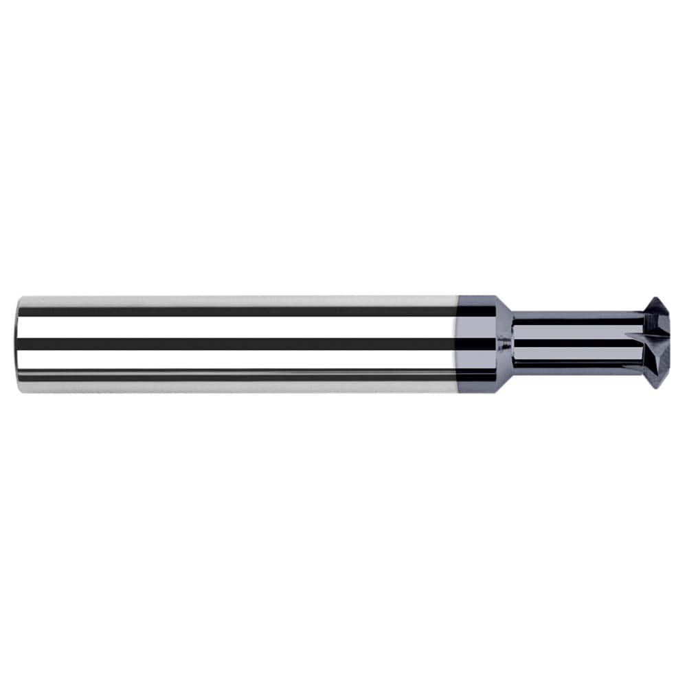 Harvey Tool - 5/64° 5/64" Cut Diam, 0.043" Cut Width, 1/8" Shank, Solid Carbide Double-Angle Cutter - Exact Industrial Supply