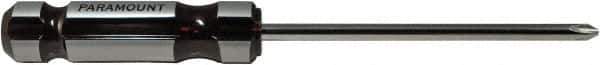 Paramount - #3, 10-11/16" OAL, Standard Phillips Screwdriver - 6" Blade Length, Round Shank, Acetate Handle - Apex Tool & Supply