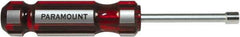 Paramount - 1/4" Solid Shaft Nutdriver - Color Coded Handle, 7-1/8" OAL - Apex Tool & Supply