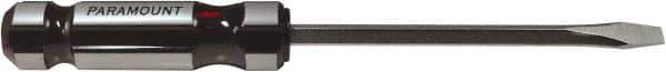 Paramount - 266mm OAL Standard Slotted Screwdriver - 152mm Blade Length, Square Shank, Acetate Handle - Apex Tool & Supply