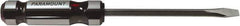 Paramount - 266mm OAL Standard Slotted Screwdriver - 152mm Blade Length, Square Shank, Acetate Handle - Apex Tool & Supply
