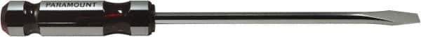Paramount - Standard Slotted Screwdriver - Round Shank, Acetate Handle - Apex Tool & Supply