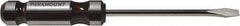 Paramount - Standard Slotted Screwdriver - Round Shank, Acetate Handle - Apex Tool & Supply