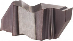 Hertel - 3125IG Grade HC225, 1/8" Cutting Width Carbide Grooving Insert - 0.18" Max Depth of Cut, Right Hand, .005 to .010" Corner Radius, TiAlN Finish - Apex Tool & Supply