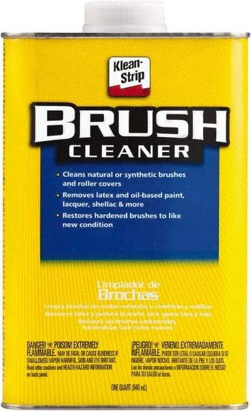 Klean-Strip - 1 Qt Brush Cleaner - 24 gL VOC Content, Comes in Metal Can - Apex Tool & Supply