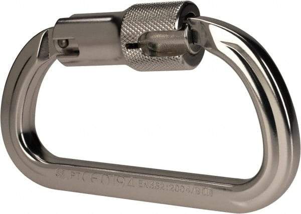 PRO-SAFE - 5,000 Lb. Capacity Locking Carabiner - 3/4 Inch, Autolocking Gate, Aluminum - Apex Tool & Supply