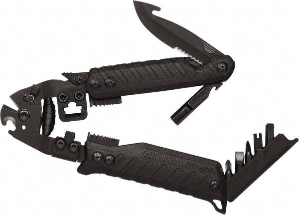 Gerber - 13 Piece, Cable/Communications Multi-Tool Set - Black, 7-1/2" OAL - Apex Tool & Supply
