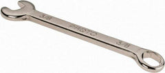 Proto - 3/8" 6 Point Combination Wrench - 3-5/16" OAL, Steel, Nickel Finish - Apex Tool & Supply