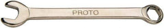 Proto - 9/32" 6 Point Combination Wrench - 3-13/32" OAL, Steel, Nickel Finish - Apex Tool & Supply