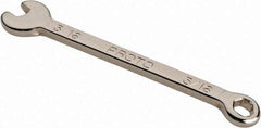 Proto - 3/16" 6 Point Combination Wrench - 3-1/32" OAL, Steel, Nickel Finish - Apex Tool & Supply