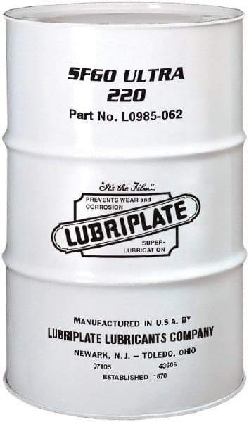 Lubriplate - 55 Gal Drum, Synthetic Gear Oil - 8°F to 420°F, 1088 SUS Viscosity at 100°F, 210 SUS Viscosity at 210°F, ISO 220 - Apex Tool & Supply