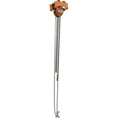 Vestil - 0.5 Ton Capacity Low Headroom Geared Trolley - 2" to 6" Flange Width - Apex Tool & Supply