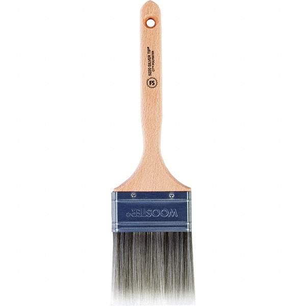 Wooster Brush - 3" Flat Synthetic Sash Brush - 2-15/16" Bristle Length, 7.44" Wood Fluted Handle - Apex Tool & Supply