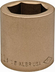 Ampco - 1-5/16", 3/4" Drive, Standard Hand Socket - 6 Points, 2" OAL, Aluminum Bronze - Apex Tool & Supply