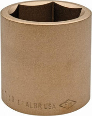 Ampco - 1-13/16", 3/4" Drive, Standard Hand Socket - 6 Points, 2-9/16" OAL, Aluminum Bronze - Apex Tool & Supply
