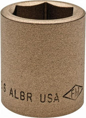 Ampco - 15/16", 1/2" Drive, Standard Hand Socket - 6 Points, 1-1/2" OAL, Aluminum Bronze - Apex Tool & Supply