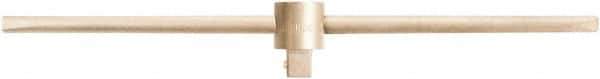 Ampco - 3/4" Drive Socket Sliding T-Handle - 18" OAL, Aluminum Bronze Finish - Apex Tool & Supply