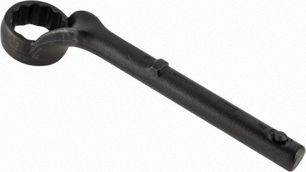 Proto - 2" 12 Point Pull Wrench - Single End, 13-1/2" OAL, Steel, Black Finish - Apex Tool & Supply