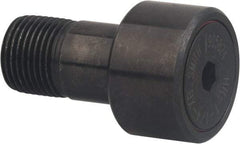 Accurate Bushing - 1-1/4" Roller Diam x 3/4" Width, 3/4" Stud Diam x 1-1/4" Length, Sealed Heavy Stud Cam Follower with Hex - Carbon Steel, 5/8" Thread Length, 3/4-16 Thread, 2" OAL, 4,060 Lb Dynamic Cap - Apex Tool & Supply