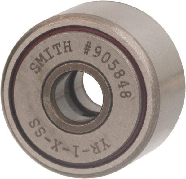 Accurate Bushing - 3/4" Roller Diam, Stainless Steel Sealed Yoke Cam Follower - 1,160 Lb Dynamic Load Capacity - Apex Tool & Supply