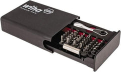 Wiha - 38 Piece, Screwdriver Tamperproof Bit Set - #1 & #2 Phillips, Tamperproof 5/64 to 5/32" Hex, Tamperproof TR8 to TR40 Torx, #0, #1, #2 & #3 Pozidriv, #1, #2 & #3 Square Recess, 6.5 & 8mm Slotted, #1, #2, #3 & #4 Tri-Wing, #4, #6, #8 & #10 Spanner - Apex Tool & Supply