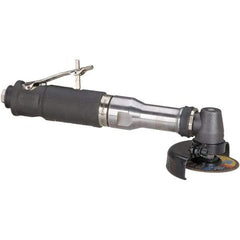 Dynabrade - 3" Wheel Diam, 18,000 RPM, Pneumatic Cutoff & Cutoff-Grinder Tool - Right Angle Handle, 1/4 NPT Inlet - Apex Tool & Supply
