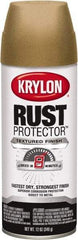Krylon - Khaki (Color), 12 oz Net Fill, Textured, Rust Proof Enamel Spray Paint - 25 Sq Ft per Can, 12 oz Container - Apex Tool & Supply