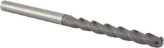Accupro - 3/8" Diam, 3" LOC, 3 Flute Solid Carbide Ball End Mill - nACRo Finish, Single End, 6" OAL, 3/8" Shank Diam, Spiral Flute - Apex Tool & Supply
