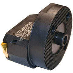 Tool-Flo - Insert Style TNMA 43, TNMC 43, 32mm Head Length, Right Hand Cut, Modular Threading Cutting Unit Head - System Size HS40, 1.203" Center to Cutting Edge, Series On-Edge - Apex Tool & Supply