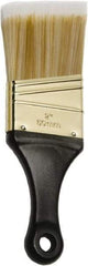 Ability One - 3" Flat Synthetic Sash Brush - 2" Bristle Length, 3" Short Handle - Apex Tool & Supply