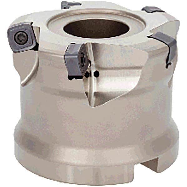 Tungaloy - 4" Cut Diam, 1-1/2" Arbor Hole, Indexable High-Feed Face Mill - Apex Tool & Supply