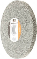 Standard Abrasives - 6" Diam, 1/2" Face Width, 1" Center Hole, Fine Grade, Silicon Carbide Deburring Wheel - Convolute, Density 9 Grade - Apex Tool & Supply