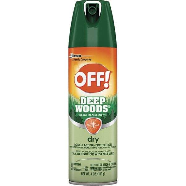 OFF! - 4 oz 25% DEET Aerosol Spray - For Mosquitoes, Ticks, Biting Flies, Gnats, Chiggers - Apex Tool & Supply