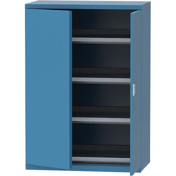 LISTA - 84 Compartment Bright Blue Steel Modular Storage Cabinet - Apex Tool & Supply