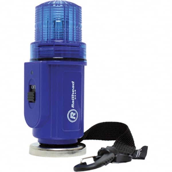 Railhead Corporation - Strobe & Flashing Lights Light Type: Flashing, Steady Lens Color: Blue - Apex Tool & Supply