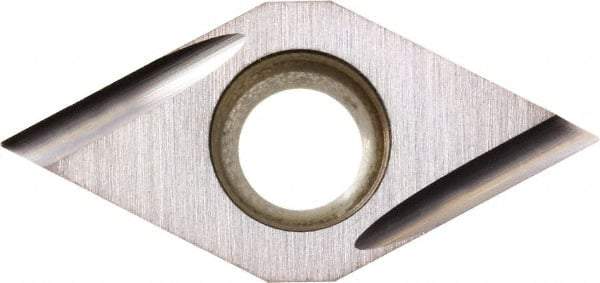 Kyocera - DCGT21.50.5 U Grade PR930 Carbide Turning Insert - TiCN Finish, 55° Diamond, 1/4" Inscr Circle, 3/32" Thick, 0.008" Corner Radius - Apex Tool & Supply
