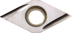 Kyocera - DCGT21.50.5 U Grade PR930 Carbide Turning Insert - TiCN Finish, 55° Diamond, 1/4" Inscr Circle, 3/32" Thick, 0.008" Corner Radius - Apex Tool & Supply
