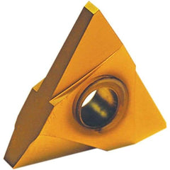 Tool-Flo - TNMA44 API Buttress Grade GP50D Edge Threading Insert - AlTiN Finish, 1/2" Inscribed Circle, Neutral Cut - Apex Tool & Supply