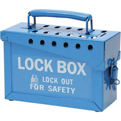 Brady - Group Lockout Boxes Portable or Wall Mount: Portable Maximum Number of Padlocks: 13 - Apex Tool & Supply