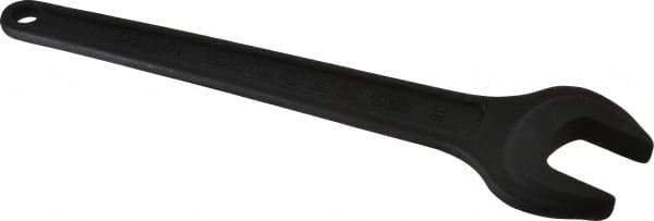 Facom - 38mm Standard Service Open End Wrench - 12-19/32" OAL, Single End, Black Finish, 15° Head Angle - Apex Tool & Supply