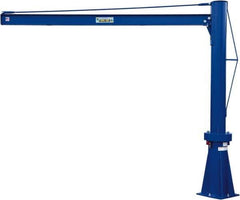 Vestil - 1,000 Lb Load Capacity, Steel Jib Crane - 10' Span - Apex Tool & Supply
