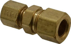 Parker - 3/8 x 1/4" OD, Brass Reducer - -65 to 250°F, Comp x Comp Ends - Apex Tool & Supply