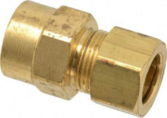Parker - 5/8" OD, Brass Female Connector - 150 Max Working psi, -65 to 250°F, Comp x FNPT Ends - Apex Tool & Supply