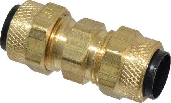 Parker - 3/8" OD, Brass Union - 150 Max Working psi, 0 to 150°F, Comp x Comp Ends - Apex Tool & Supply