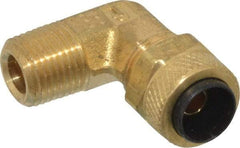 Parker - 5/16" OD, Brass Male Elbow - 150 Max Working psi, 0 to 150°F, Comp x MNPT Ends - Apex Tool & Supply