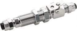 Parker - 1/4" OD, Single End Shutoff Coup - 150 Max Working psi, 0 to 150°F, - Apex Tool & Supply