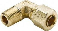Parker - 3/4" OD, Brass Male Elbow - 550 Max Working psi, -65 to 250°F, Comp x MNPT Ends - Apex Tool & Supply