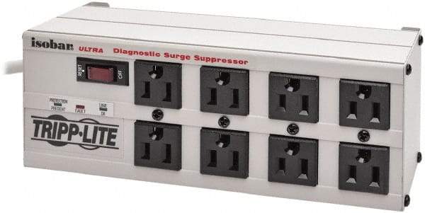 Tripp-Lite - 8 Outlets, 120 VAC15 Amps, 25' Cord, Power Outlet Strip - Floor, Keyhole Mount, 5-15 NEMA Configuration, 3-1/2" Strip - Apex Tool & Supply